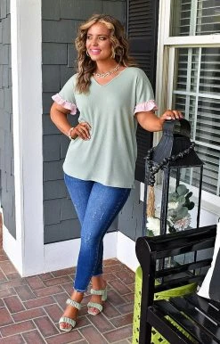 Heimish - BL-ST2189-10 - 32622 TOPS Don't Go Far Top - Mint