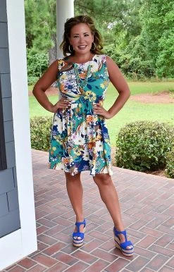 First Love - D12028 - 71222 Run Away With Me Floral Dress - Multi