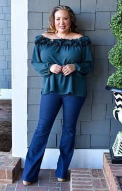 ODDI - IT14508 - 11922 TOPS Feeling Sassy Top - Hunter Green