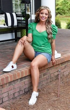 TCEC - CT7863 - 42822 TOPS Busy Weekend Top - Kelly Green