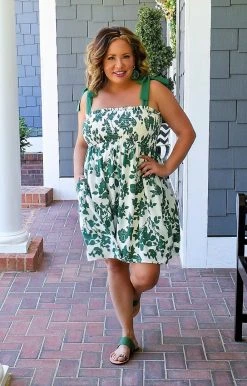 Staccato - 71443PP - 51522 Love Connection Floral Dress - Green DRESSES