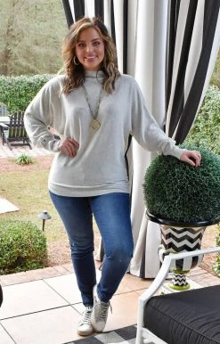 Staccato - 53238PP - 11222 TOPS Pursue Your Passion Sweater - Heather Gray