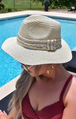 KW Fashion - BHP210068IVY - 6422 Accessories Looking At You Hat - Natural