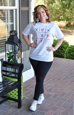 Glittering South - VDAY TIC TAC TOE - 1622 Love Wins Graphic Tee