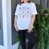 Glittering South - VDAY TIC TAC TOE - 1622 Love Wins Graphic Tee