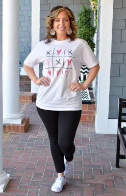 Glittering South - VDAY TIC TAC TOE - 1622 Love Wins Graphic Tee