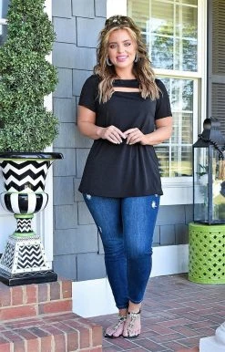 Heimish - BL-ET6105-BUL - 4722 Change Of Plans Top - Black