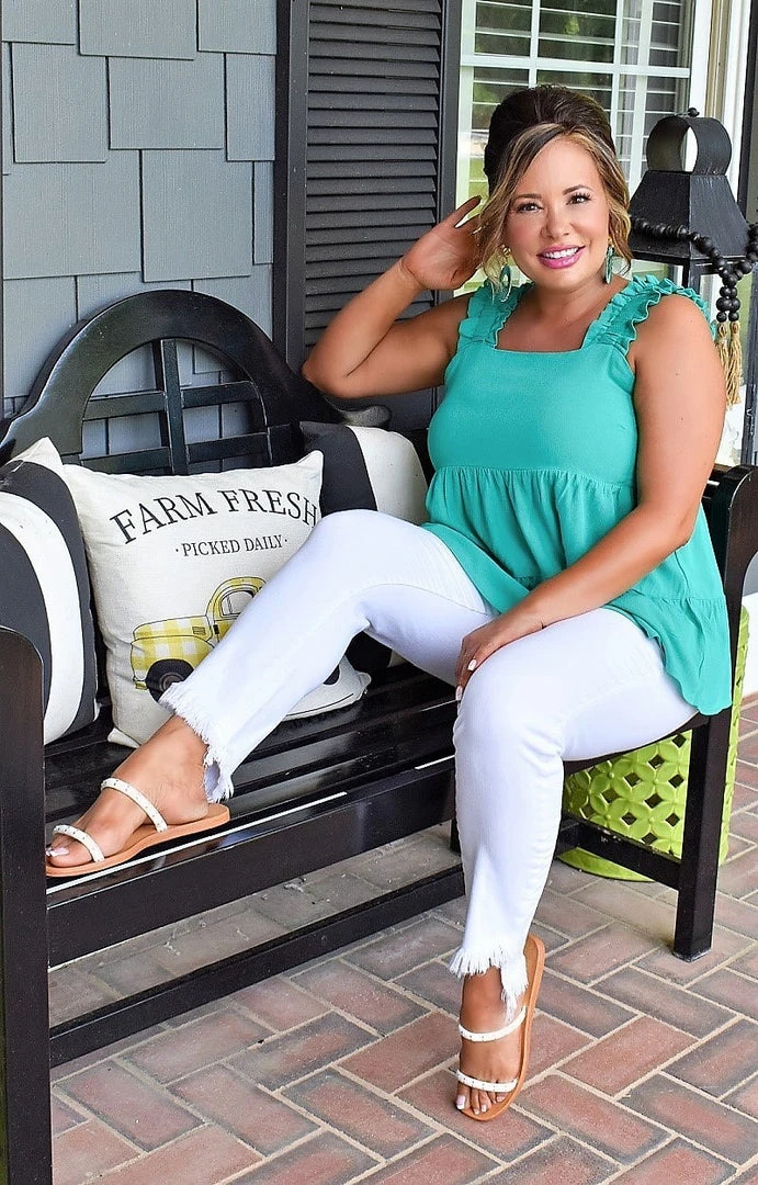 Andree - T10430-PP - 5722 TOPS Caught In A Moment Top - Jade