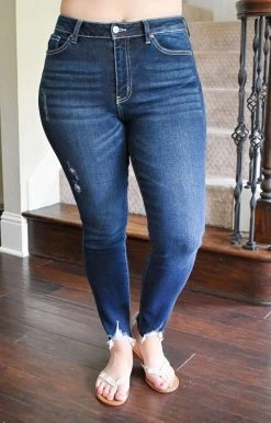 Kancan Jeans - KC7118D - 71321 BOTTOMS Fresh Perspective Distressed Skinny Jeans