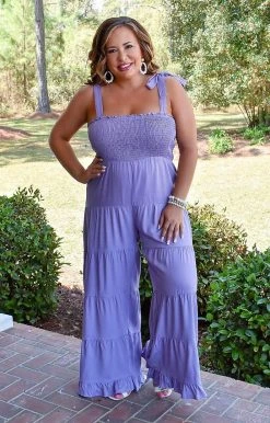 Heimish - BL-WP1025V - 32322 BOTTOMS Sweet Summer Jumpsuit - Lavender