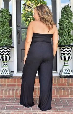 Heimish - SP1121-10 - 43022 So Sophisticated Jumpsuit - Black BOTTOMS