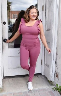 TCEC - CT7741 - 2922 TOPS Key Moments Athletic Tank - Dark Mauve