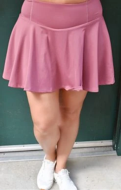 TCEC - CS3448 - 2922 Errands To Run Athletic Skort - Dark Mauve