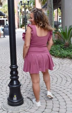 TCEC - CS3448 - 2922 Errands To Run Athletic Skort - Dark Mauve