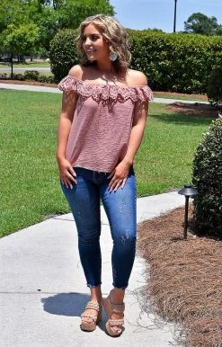 &Merci - MTP9450 - 7122 Take You Back Top - Mauve