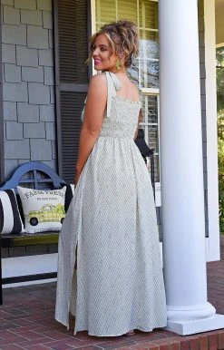 Heimish - WD1064V - 33122 Sincerely Yours Print Maxi Dress - Lime DRESSES