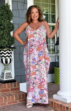 Heimish - ED6700-12 - 61522 DRESSES Back To Life Floral Maxi Dress - White/Multi