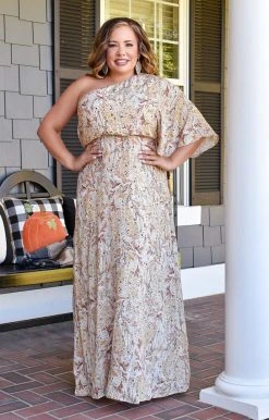 Main Strip - LD51626 - 103121 Kiss It Goodbye Print Maxi Dress DRESSES