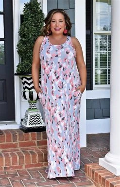 Sew In Love - VED101-1545TR - 42922 DRESSES Owning The Moment Floral Maxi Dress - Light Blue