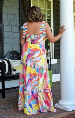 Flying Tomato - ID18599-PP - 5222 DRESSES Everything You Wanted Print Maxi Dress