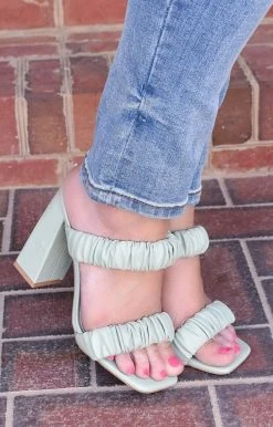 DDK Footwear - ALVERA-8 - 22022 No Boundaries Heel - Mint SHOES