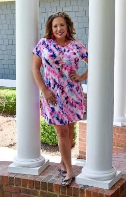 Sew In Love - VED54-2548B - 52222 Feeling Flirty Tie Dye Dress