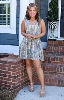 Heimish - BL-SD1243-43 - 4222 DRESSES Crossing Paths Tie Dye Dress