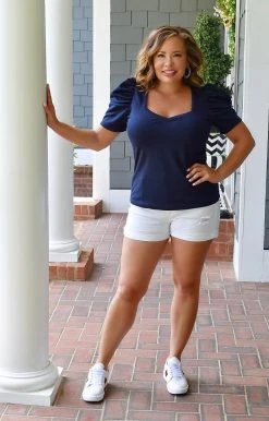 TCEC - CT7863 - 52522 TOPS Busy Weekend Top - Navy