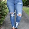 Cello - WV77287MD - 72421 Playful Behavior Distressed Skinny Jeans