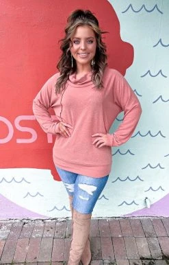 143 Story - TM7078A-PP - 13122 Keep It Simple Top - Salmon