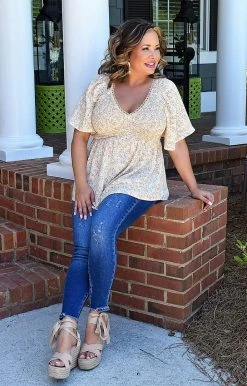 Staccato - 18530PP - 51522 Make Life Easy Floral Top - Peach