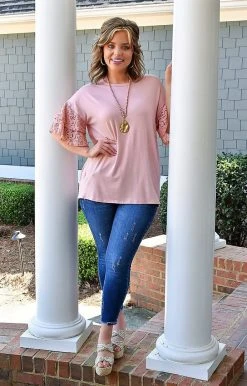 Heimish - BL-ST1925-10 - 3222 Been A While Top - Mauve TOPS