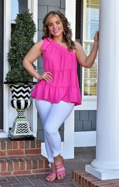 Staccato - 18612PP - 3522 Asked For You Top - Fuchsia