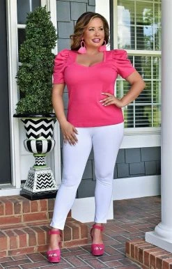 TCEC - CT7863 - 5222 TOPS Busy Weekend Top - Hot Pink