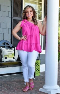 Staccato - 18612PP - 3522 Asked For You Top - Fuchsia