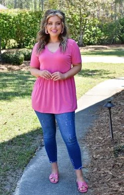 Heimish - BL-ST1875 - 32222 Been Waiting For You Top - Fuchsia