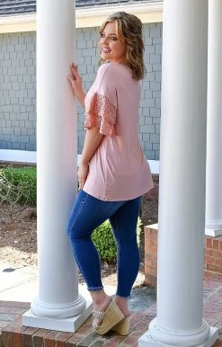 Heimish - BL-ST1925-10 - 3222 Been A While Top - Mauve TOPS