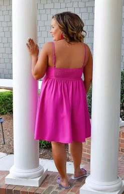 TCEC - CD02066 - 4322 Summertime Attitude Dress - Magenta