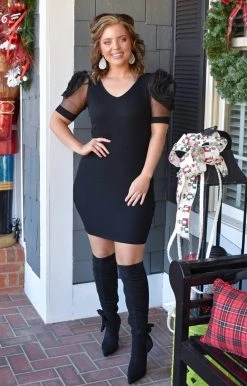 Main Strip - LD51638 - 122921 DRESSES Picked For You Dress - Black