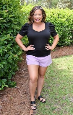 TCEC - CT7863 - 42622 Busy Weekend Top - Black