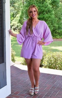 143 Story - JY1023B-PP - 61422 No Regrets Romper - Lavender