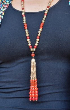 YFW - 72656-32 - 72122 Accessories Make This Moment Necklace - Red