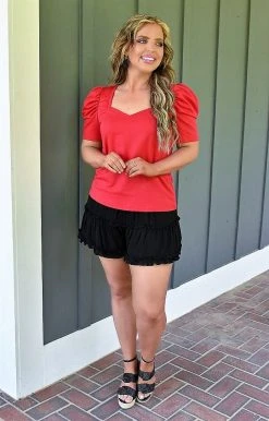 TCEC - CT7863 - 43022 TOPS Busy Weekend Top - Red