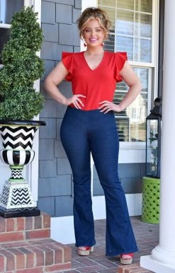 TCEC - CT7371 - 22622 Simply Elegant Bodysuit - Red