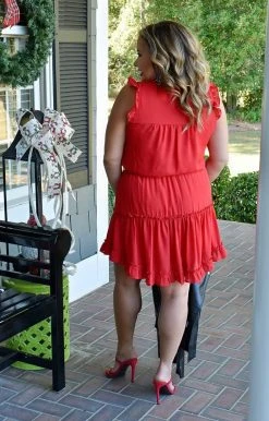 Adrienne - 2486S - 111621 Making Magic Dress - Red DRESSES