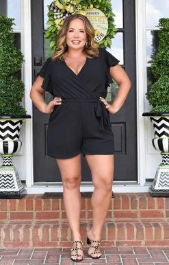 Spin USA - R3315 - 72321 Lovely Story Romper - Black BOTTOMS