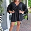 143 Story - JY1023B-PP - 62022 BOTTOMS No Regrets Romper - Black
