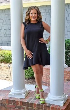 Vision - D993PP - 6722 DRESSES Unlikely Friends Dress - Black