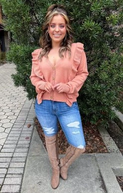 143 Story - ITM7735-PP - 13122 TOPS See You Later Top - Salmon