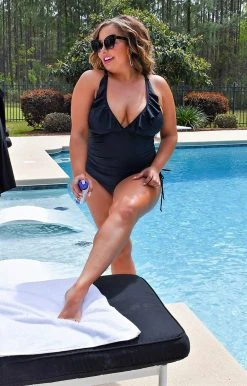 Queen - 122305 - 33022 SWIMWEAR Sunset Shore One Piece Swimsuit - Black